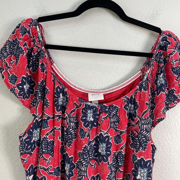 Knox Rose Womens Plus XXL Floral Boho Maxi Dress with Pockets - Picture 6 of 8